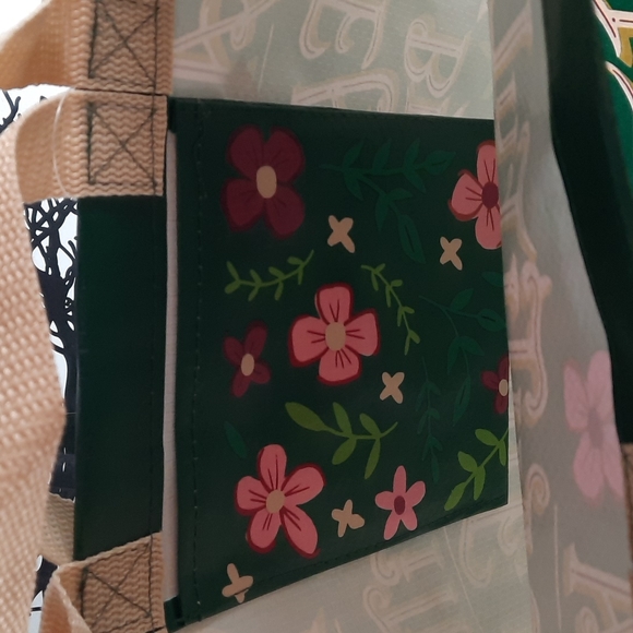 Market Shopping Tote Gift Bag Beautiful Day Floral Post Consumer Recycled - Picture 4 of 5